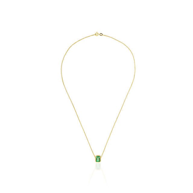 Rectangular Emerald Necklace