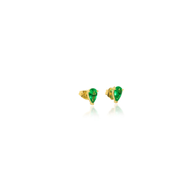 Emerald Drop Studs
