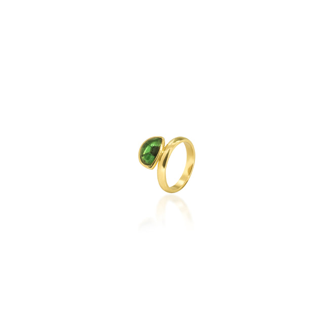 Trapiche Pinky Ring