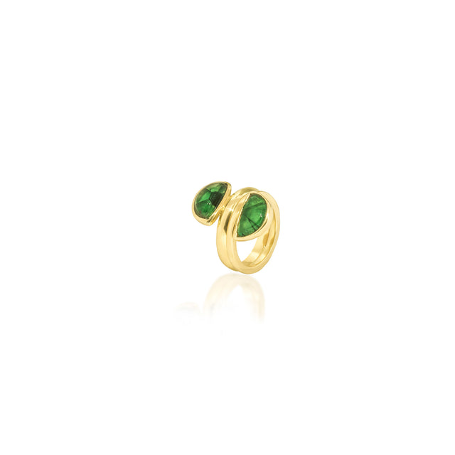 Trapiche Pinky Ring