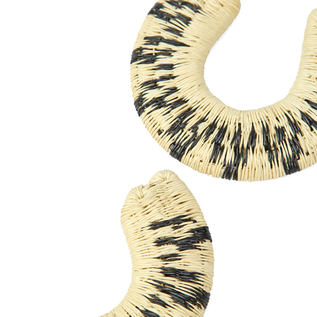 Werregue Earrings - Beige and black