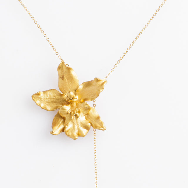 Colmanara Orchid And Emerald Necklace