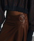 Bomber Granito by Andrea Landa, styled view of the leather trousers