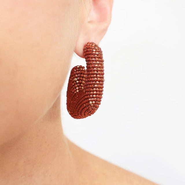 Aria Hoops - Red