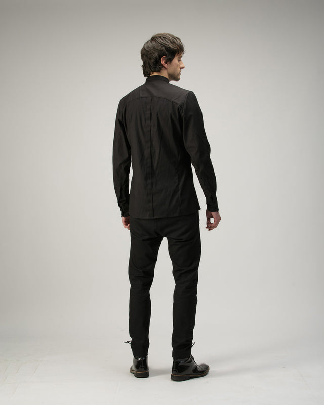 Camisa Slim negra A New Cross, vista posterior