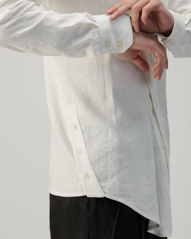 Camisa Tornado marfil A New Cross, look completo