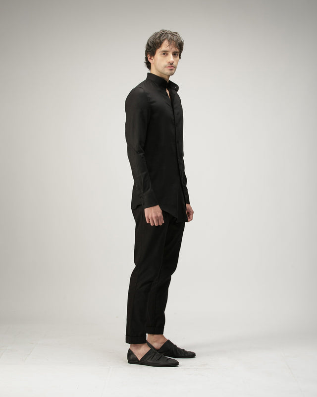 Camisa Tornado negra A New Cross, vista lateral