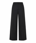 Aren Pants de MateriaCruda, pantalón negro de talle medio con caída ancha, vista principal