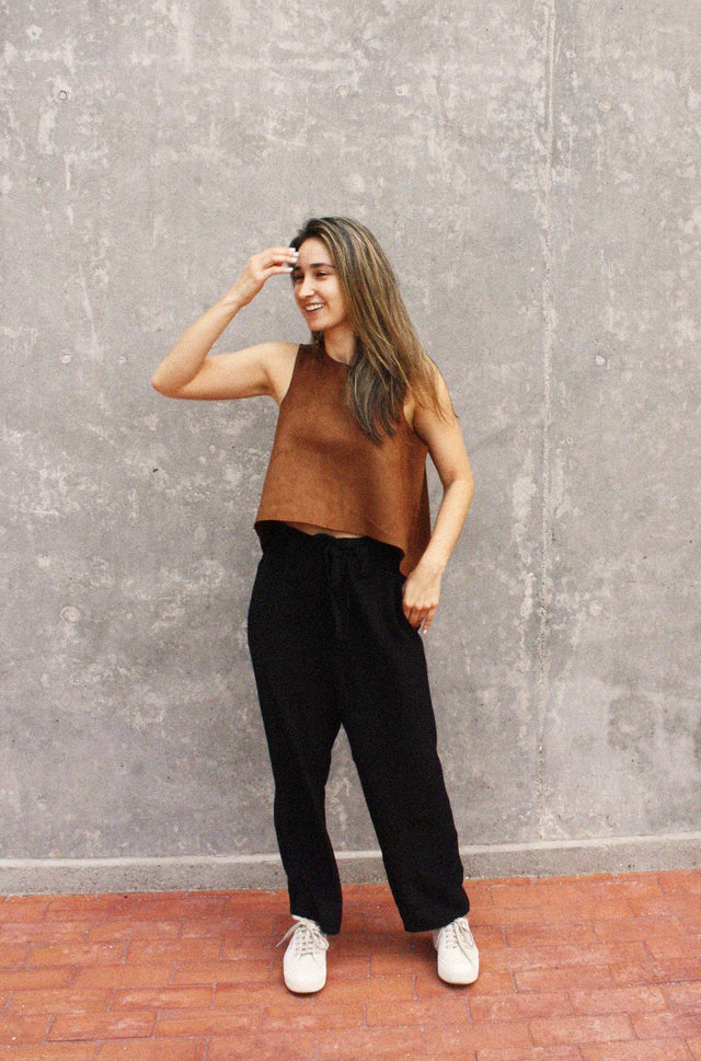 Crop Top Ela - Oropendola - Chocolate 3
