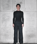Silo Pants by MateriaCruda, detail of the handmade pin-tucks