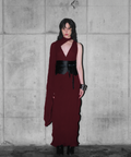 Elara Dress de MateriaCruda, detalle de la caída del vestido
