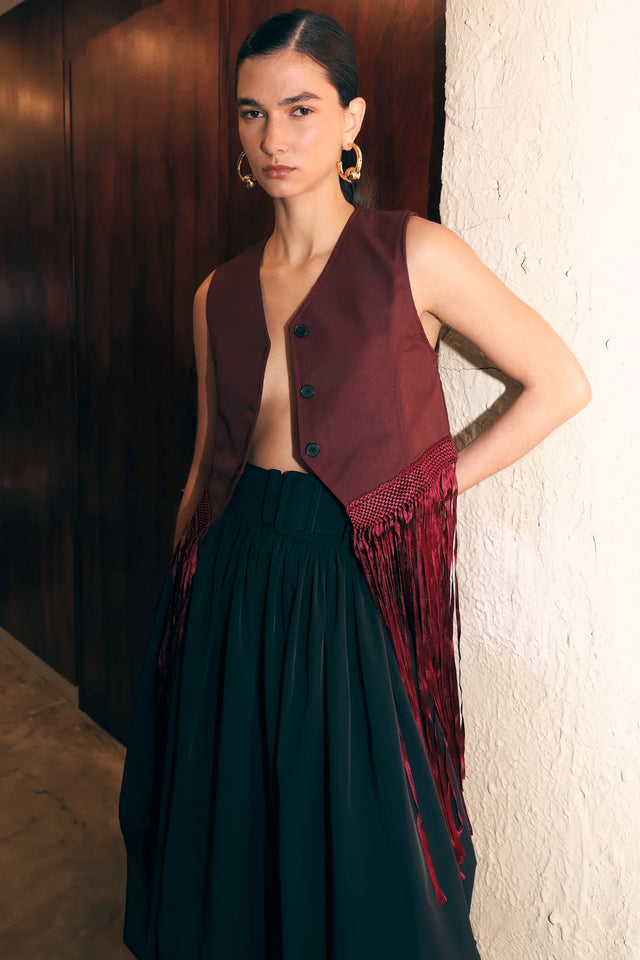 GILLET TOP MACRAME