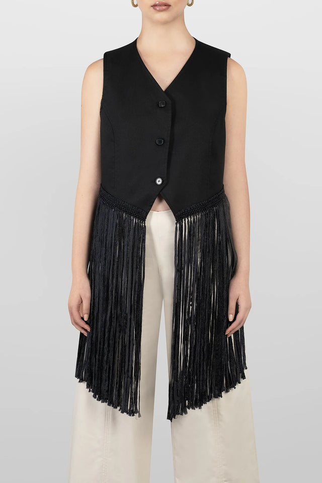 GILLET TOP MACRAME