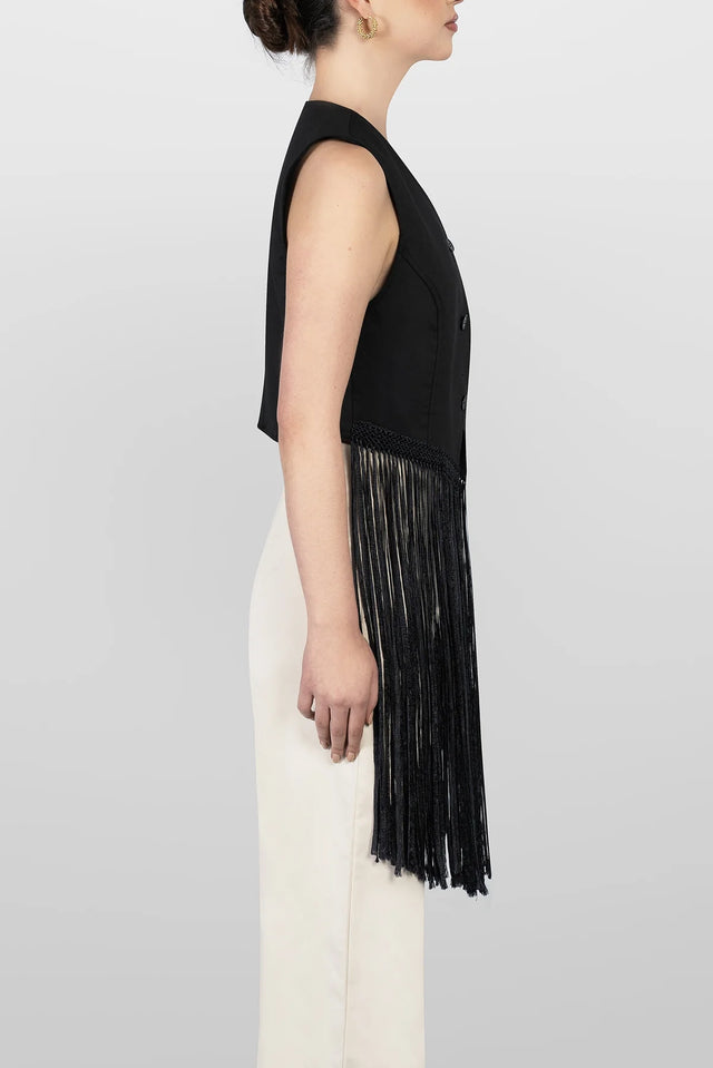 GILLET TOP MACRAME
