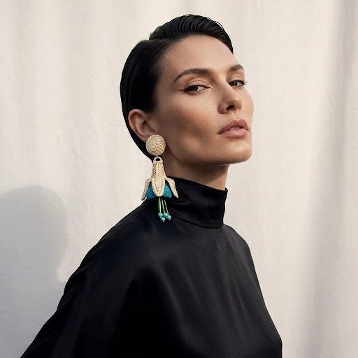 FUCHSIA BLUE EARRINGS