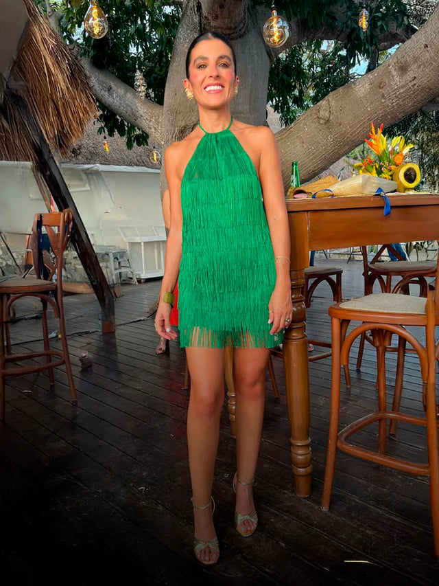 JEWELED SHORT DRESS