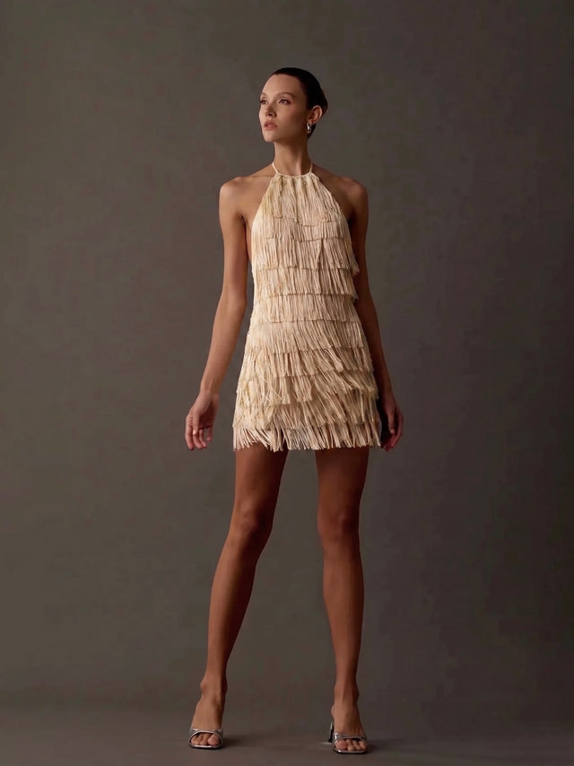 JEWELED SHORT DRESS