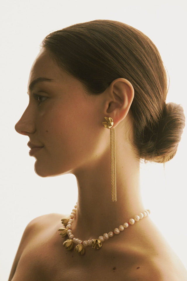 JUNIPER SEED EARRINGS WITH CHAINS