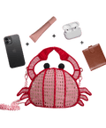Detalle de la Cartera Shelly de Mercedes Salazar en rafia