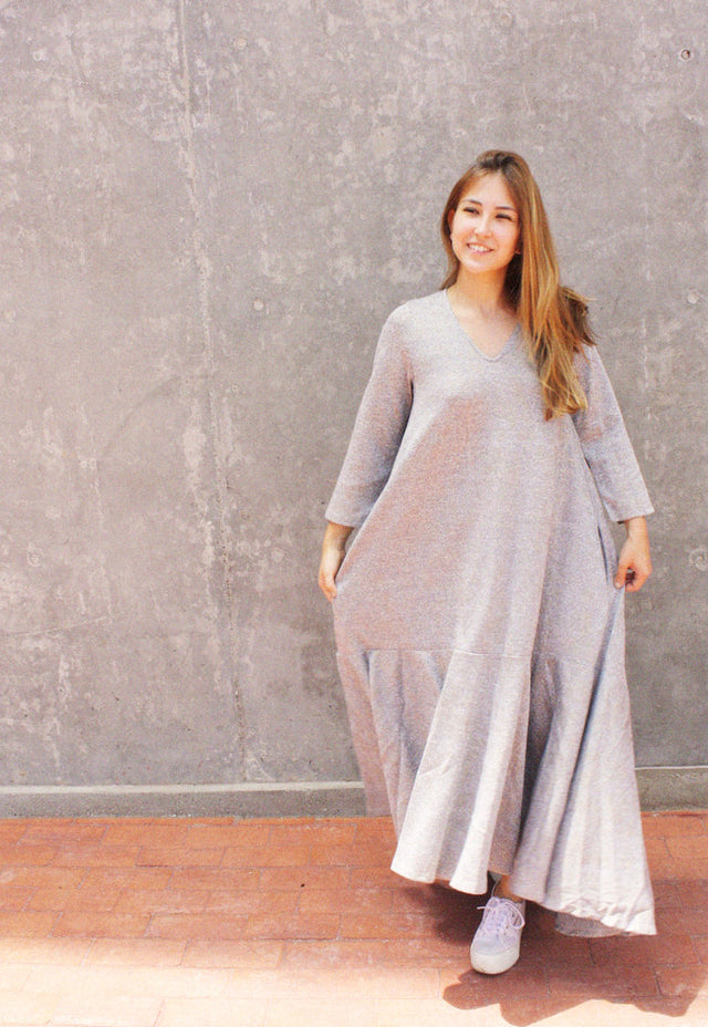 Vestido Lapso Manga 3/4 - Oropendola - Gris 3