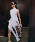 Mini Vestido Volantes Nylon Laura Aparicio - 6