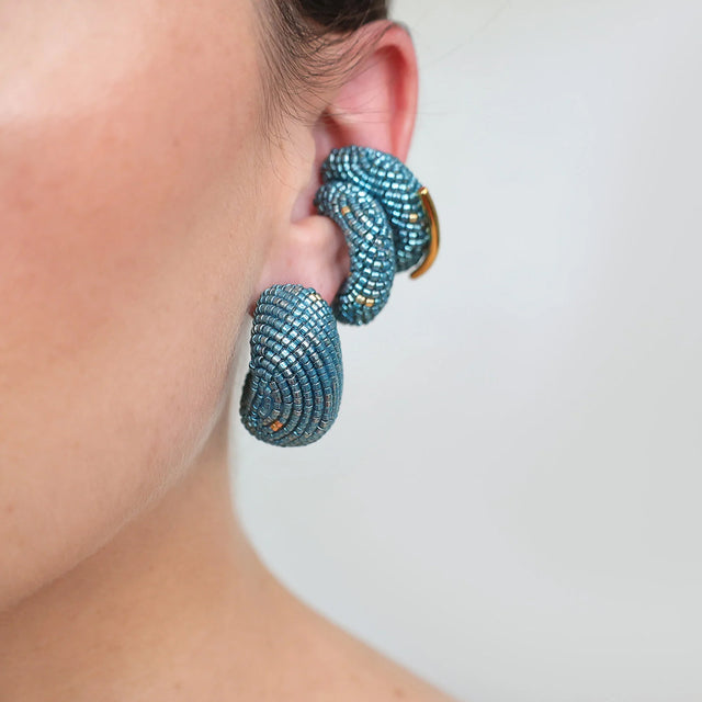 Mini Arele Earrings - Blue