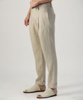 Pantalón de lino natural A New Cross, look completo