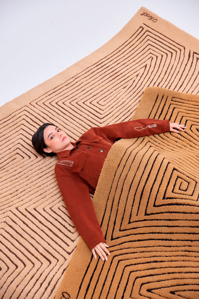 Chaqueta Payla - Ladrillo - Olga Fisch - Editorial frontal