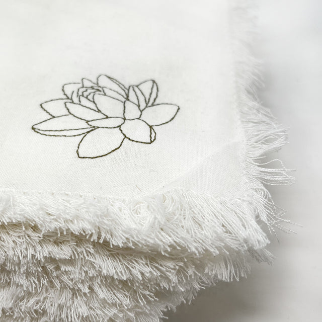 Embroidered Linen Napkin