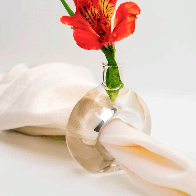 Napkin Ring Set (flower Vase)