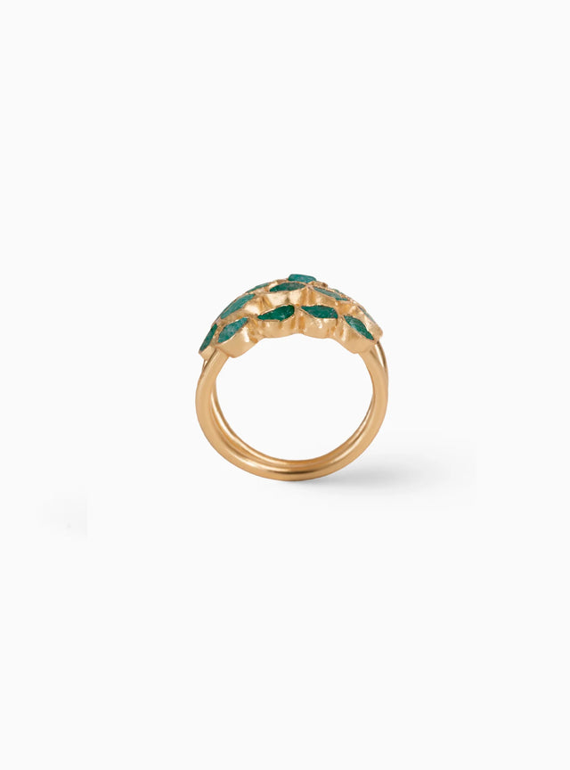 Triple Leaf Ring