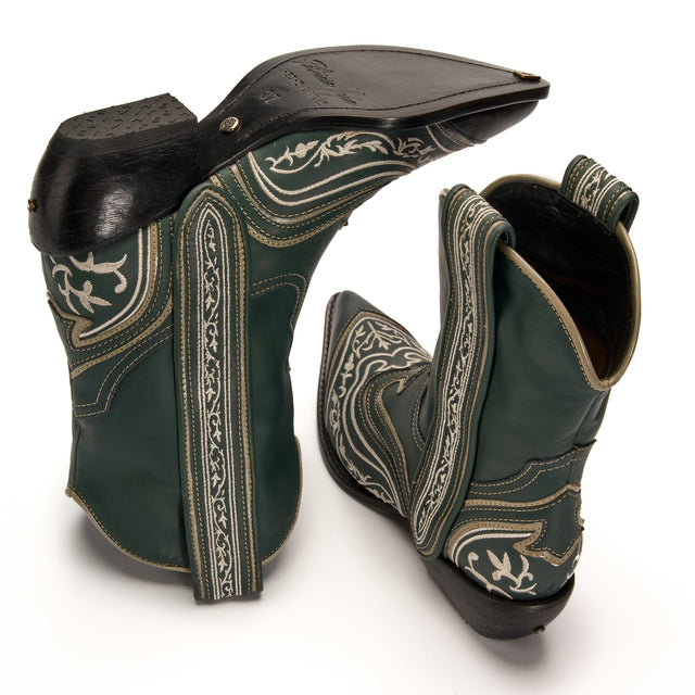 Bota Texana Góngora Verde - Patricia Mejía - Detalle