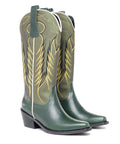 Bota Texana Vínculos Verde - Patricia Mejía