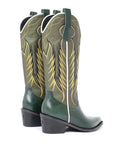 Bota Texana Vínculos Verde - Patricia Mejía