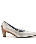 Zapato clásico Sierra de cuero hecho a mano por artesanos colombianos, Patricia Mejía