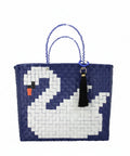 Market bag Odette de Mercedes Salazar tejida a mano en PET reciclado, talla mediana