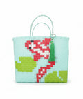 Market bag Koi de Mercedes Salazar tejida a mano en PET reciclado, talla mediana