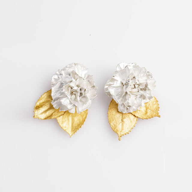 Carnation And Roses Earring- Mix