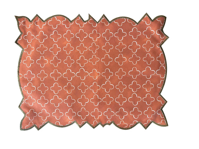 Double Sided Placemats Rust/guava