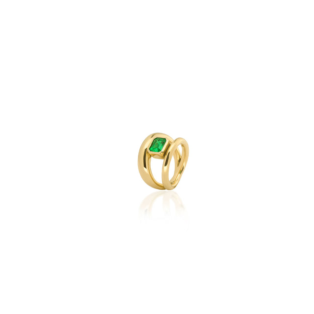 Emerald Double Ring