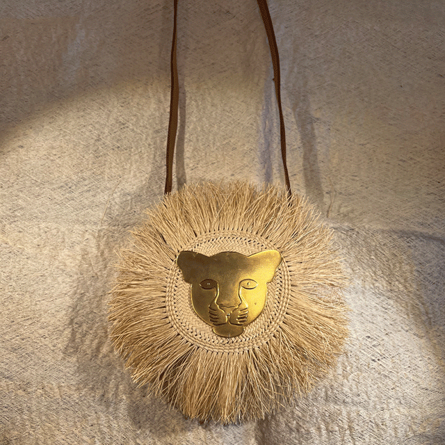 Golden Tiger Mini Handbag / Leather