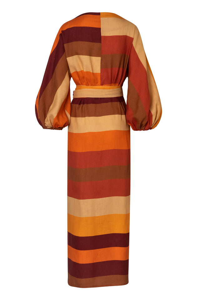 Lavanda Dress - Fade Stripes