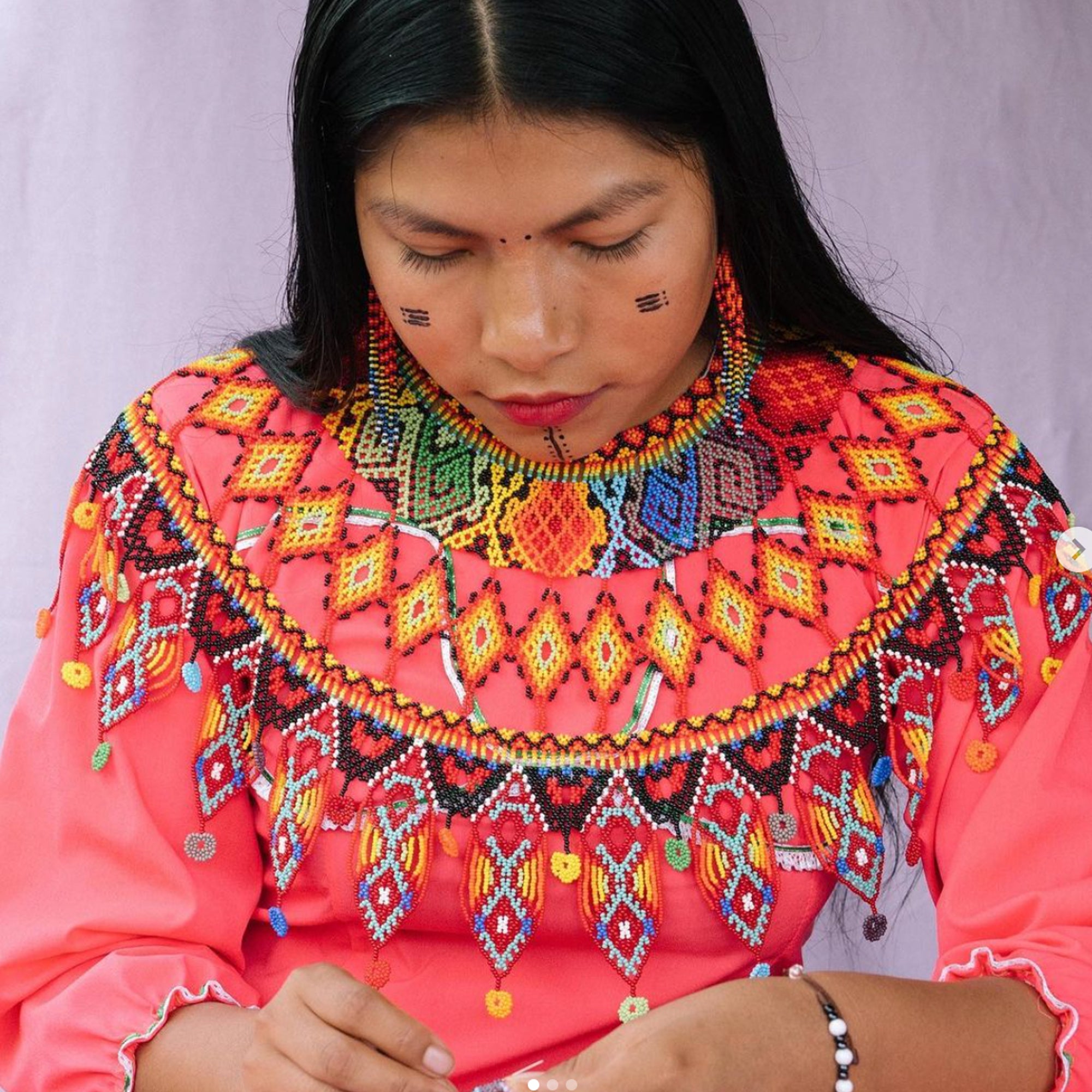 Collar (bead necklace) Embera discount Chamí from colombia