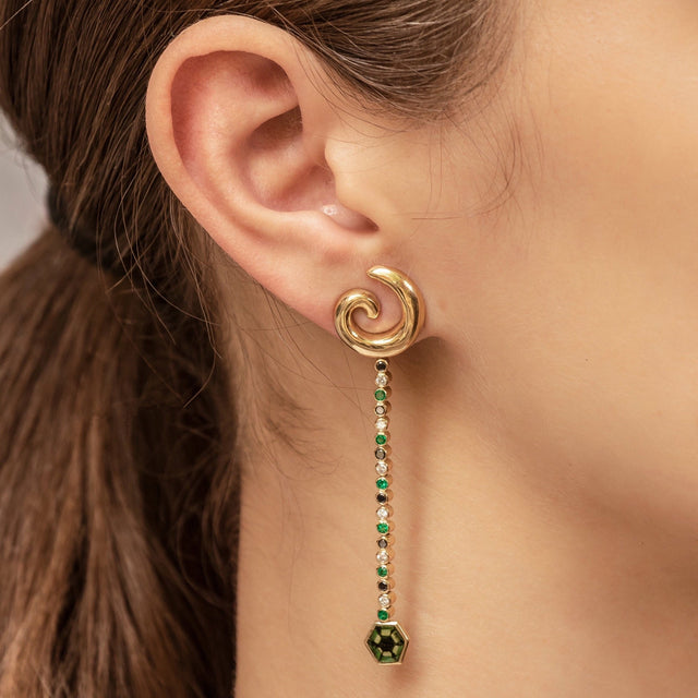 Snake Iris Earrings
