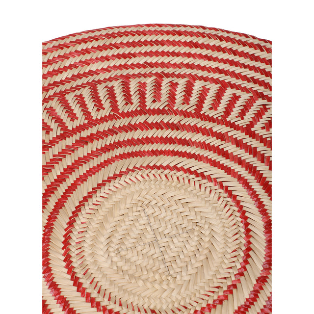 Set Of Natural Wayuu Placemats - Red